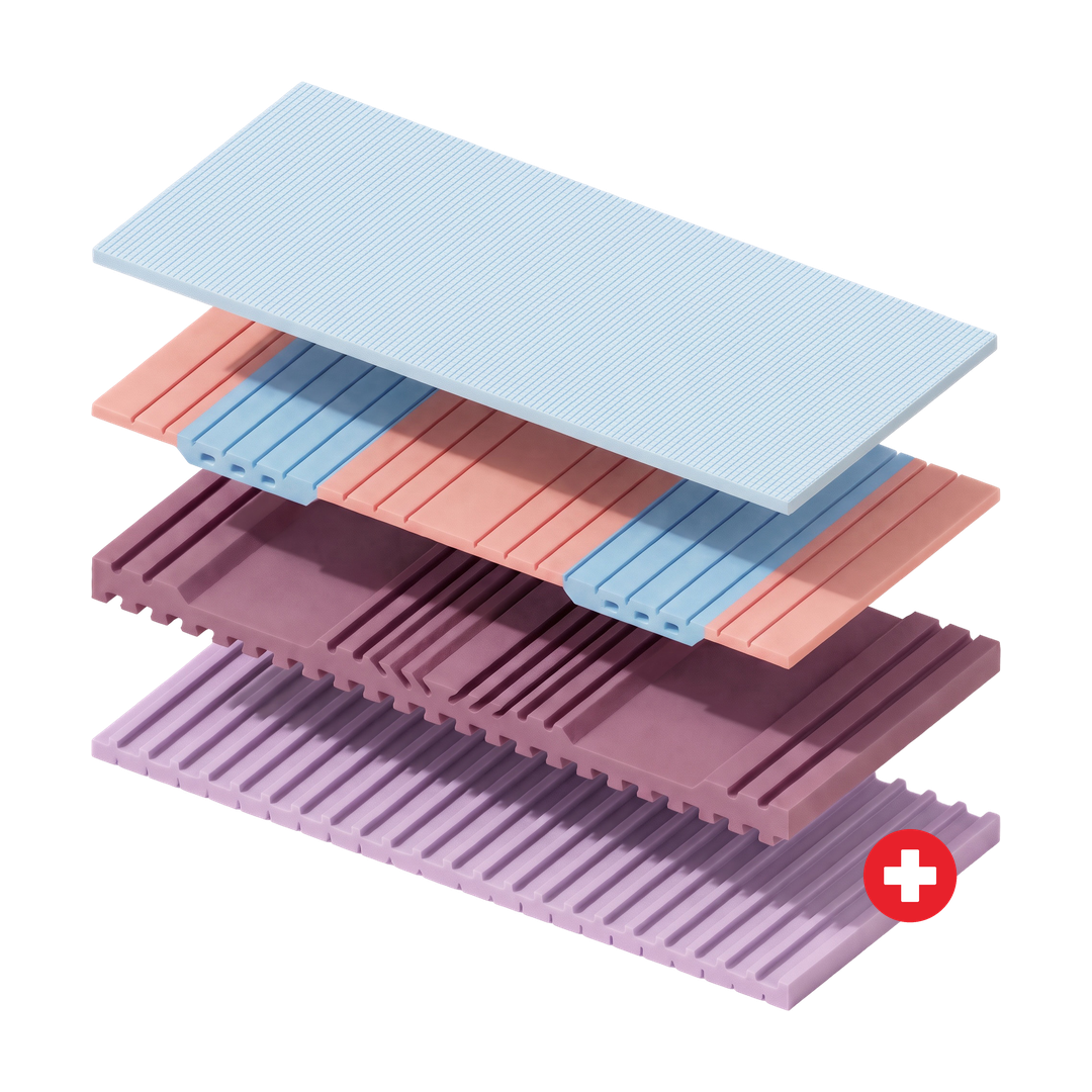 Ora Ultra+ Matratze Schichtaufbau